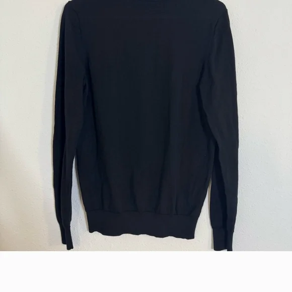 Flawed Suitsupply 100% Merino Wool Classic Black Turtleneck Sweater - Picture 5 of 14